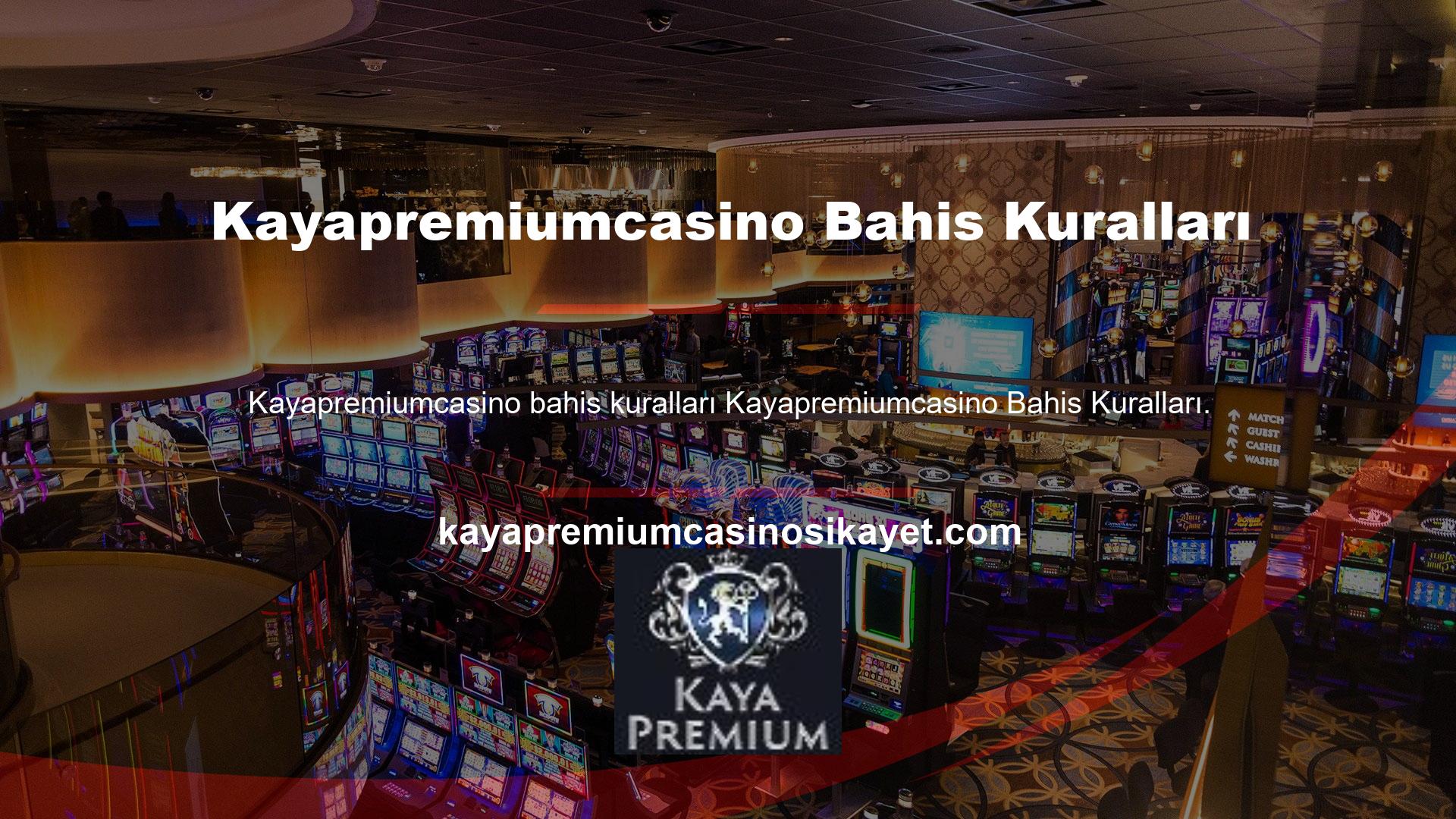 Kayapremiumcasino bahis kurallarını ana ekranda web sitesinin büyük bir bölümünde göreceksiniz